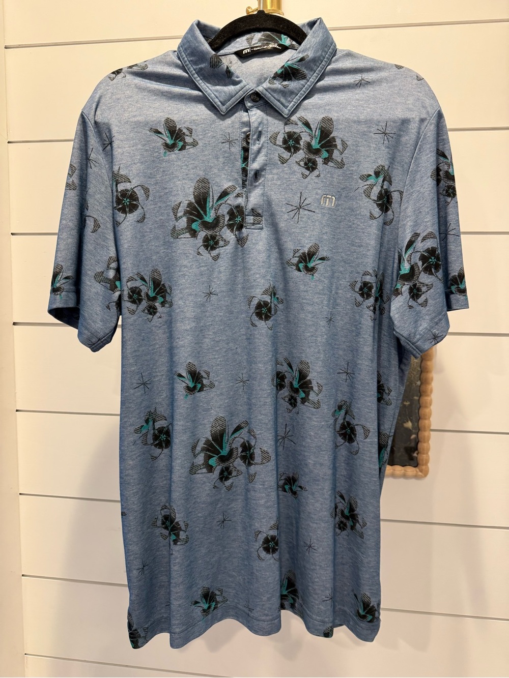 Travis Mathew floral golf polo